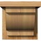 Ekena Millwork Alpine Rough Sawn Corbel w/Backplate, Western Red Cedar, 8"W x 8"D x 8"H COR08X08X08ALP01RWR - alternate 3